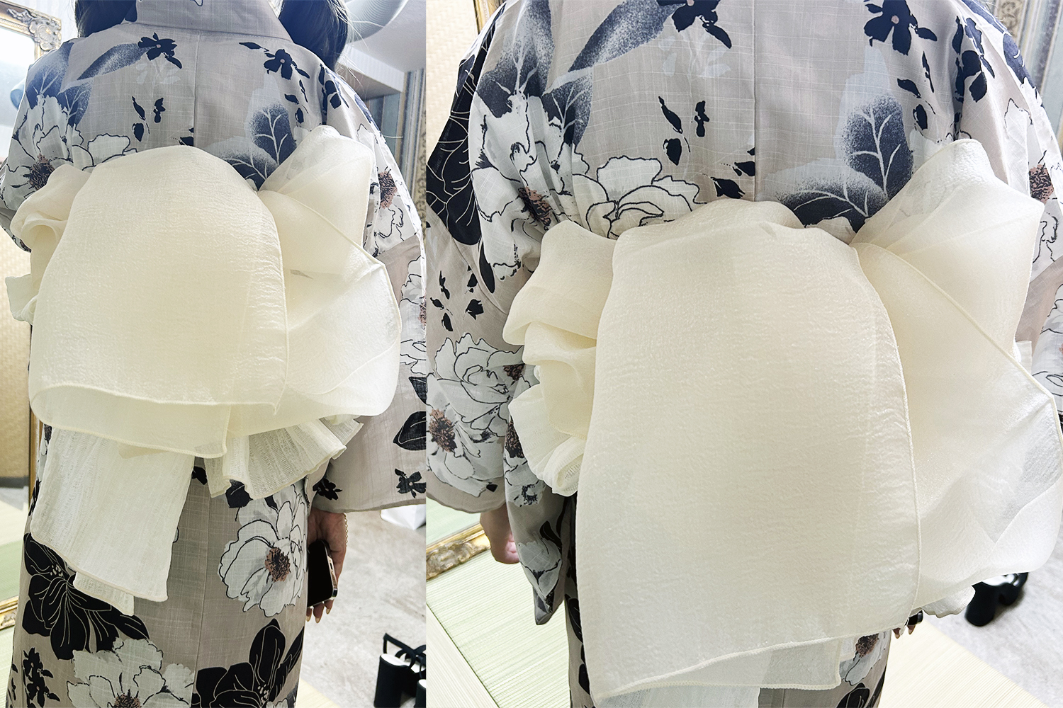 浴衣の着付けのご依頼でした